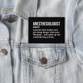 Badge Définition drôle d'anesthésiste (Insitu)