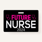 Badge Degré de soins infirmiers Chargement future infirm (Dos)