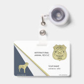 Badge Délivrance animale (Avant avec rétractable)