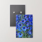 Badge Delphiniums Bleus (Recto/Verso)