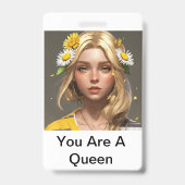 Badge Demande de reine (Arrière)