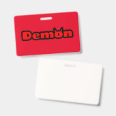 Badge Démon (Avant & arrière)