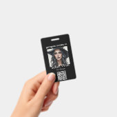 Badge d'employé de la Pentacle Noire Gothique (Manuel / portable)