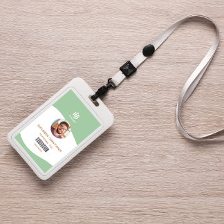 Badge d'employé de l'entreprise minimaliste modern
