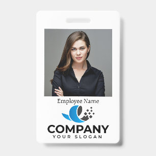 Badge d'employé d'entreprise personnalisé
