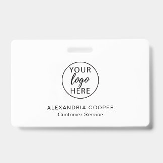 Badge d'employé d'entreprise personnalisé