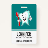Badge Dental Care Happy Tooth (Devant)