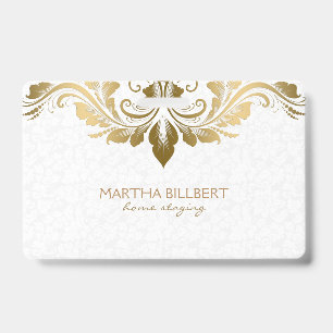 Badge Dentelle Tourbillonnant or
