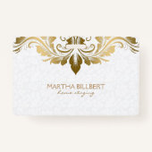 Badge Dentelle Tourbillonnant or (Devant)