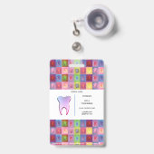 Badge Dentiste (Avant avec rétractable)