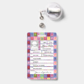 Badge Dentiste (Arrière avec rétractable)