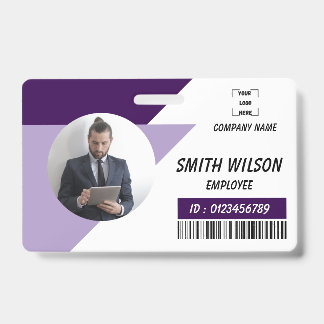 Badge d'entreprise personnalisé avec photo