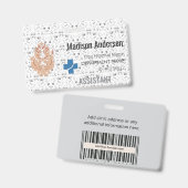 Badge d'entreprise PVC – Vendeurs.Visibilité.Ateli (Avant & arrière)