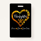 Badge Département des pompiers de la Secourt américaine  (Dos)