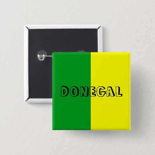 Badge d'épingle du Drapeau Donegal (Devant & derrière)