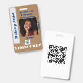 Badge d'équipage vidéo (Avant & arrière)