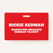 Badge d'équipe de construction de l'équipe de nom  (Dos)