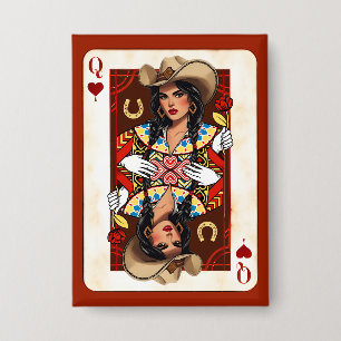 Badge Dernière Reine des Cœurs de Rodeo Midwest
