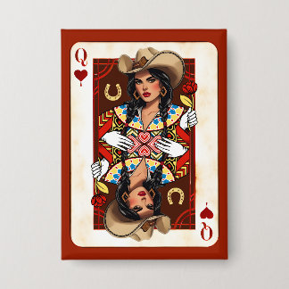 Badge Dernière Reine des Cœurs de Rodeo Midwest