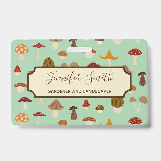 Badge des affaires de champignons d'automne (Avant)