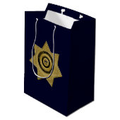 Badge des agents correctionnels, Sac cadeau Gold-B (Dos Angle)