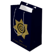Badge des agents correctionnels, Sac cadeau Gold-B (Devant Angle)