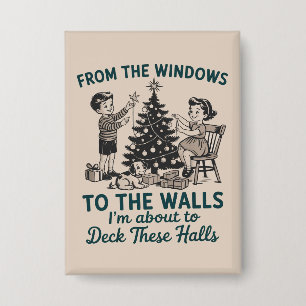 Badge Des fenêtres aux murs, je vais Noël