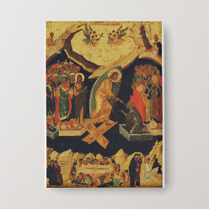 Badge Descente du Christ aux enfers Résurrection de Jésu