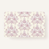 Badge Design Art nouveau métallique, vintage, élégant, c (Dos)