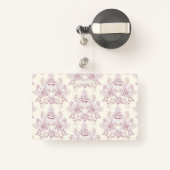 Badge Design Art nouveau métallique, vintage, élégant, c (Back with Retractable)