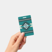 Badge Design aztèque en couleur turquoise (Manuel / portable)