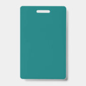 Badge Design aztèque en couleur turquoise (Arrière)