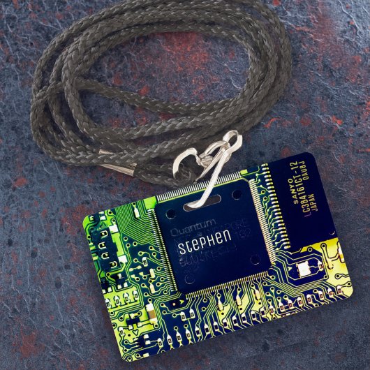 Badge Design de carte de circuit imprimé moderne Ajouter