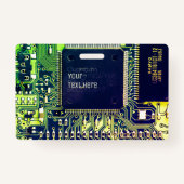 Badge Design de carte de circuit imprimé moderne Ajouter (Dos)