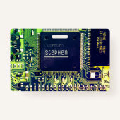 Badge Design de carte de circuit imprimé moderne Ajouter (Devant)