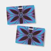 Badge design de mandala de fleurs (Avant & arrière)