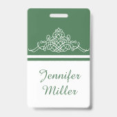 Badge Design floral élégant (Arrière)