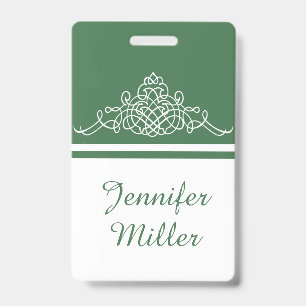 Badge Design floral élégant
