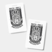 Badge Design Guitar Rock (Avant & arrière)