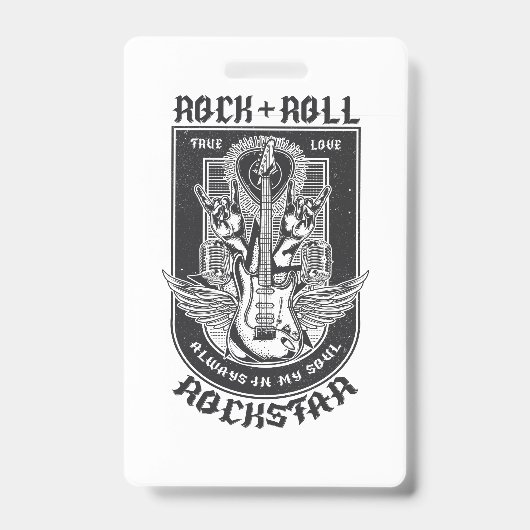 Badge Design Guitar Rock (Avant)