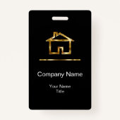 Badge Design immobilier classique (Devant)