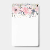 Badge Design Propre Jolie Fille Rose Papier à lettres fl (Back)