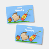 Badge Dessin animé drôle de fourmis (Avant & arrière)