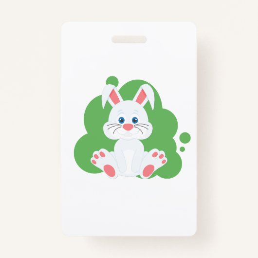 Badge Dessin de lapin de dessin (Devant)