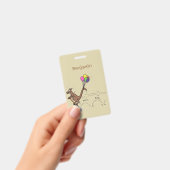 Badge Dessin d'humour australien kangourou (Handheld)