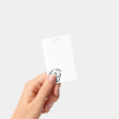 Badge dessin pitbull simple amateur de chien noir et bla (Manuel / portable)