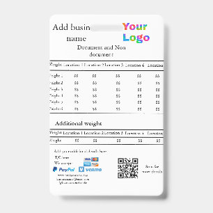 Badge Détails de l'entreprise de livraison de messagerie