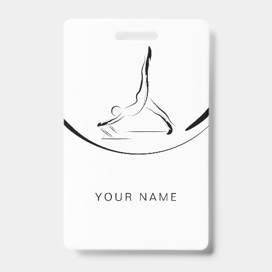 Badge Deux postures Pilates sur le Reformer (Avant)