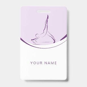 Badge Deux postures Pilates sur le Reformer Couleur