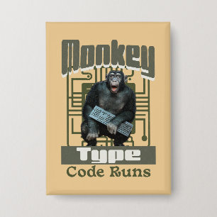 Badge Développeur Full-Stack de type singe, code s'exécu